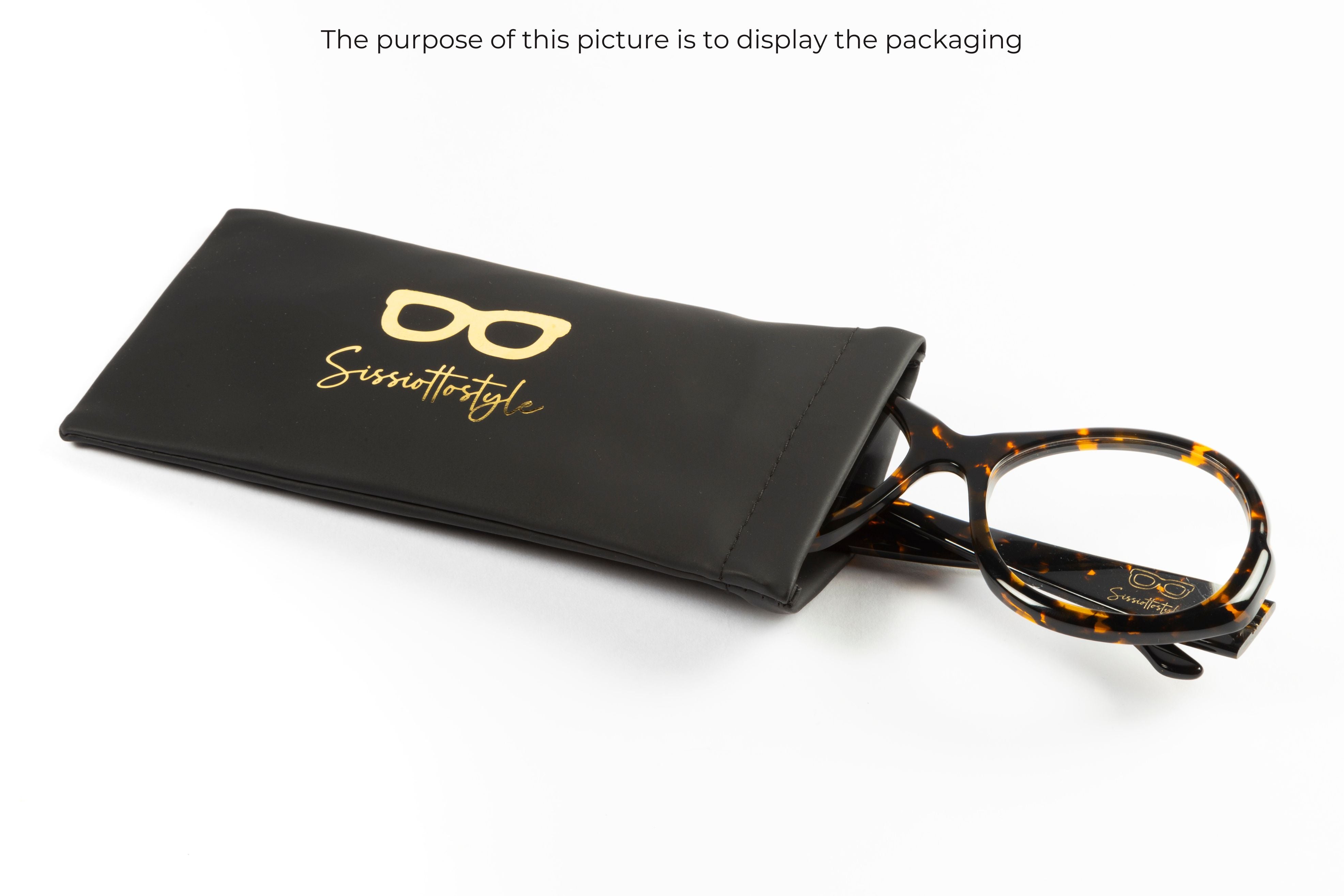 Jackie’O Occhiale Nero - Design Italiano by Sissiottostyle