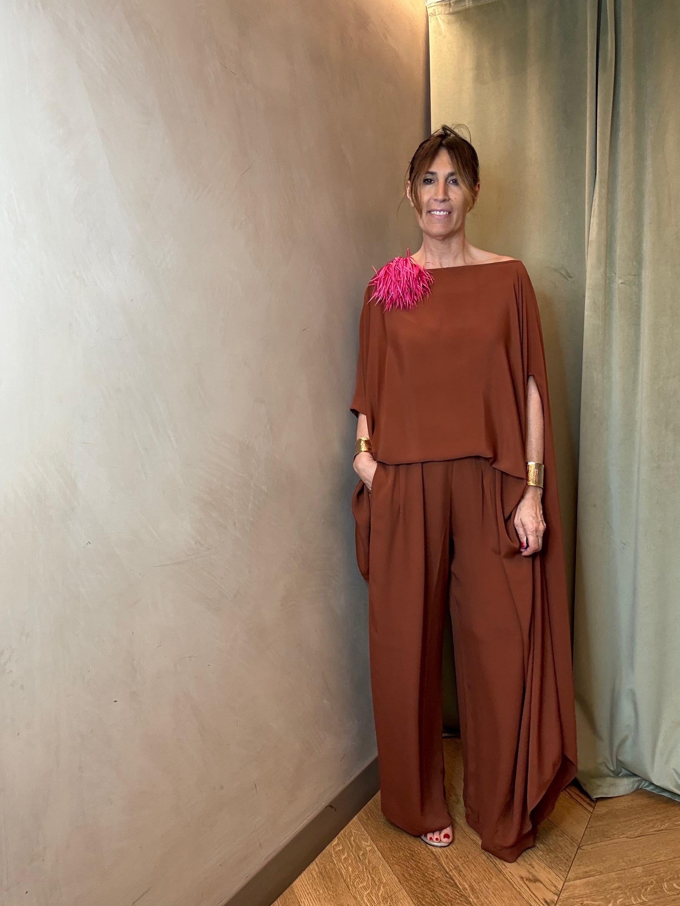 PANTALONE SETA BRUCIATO
