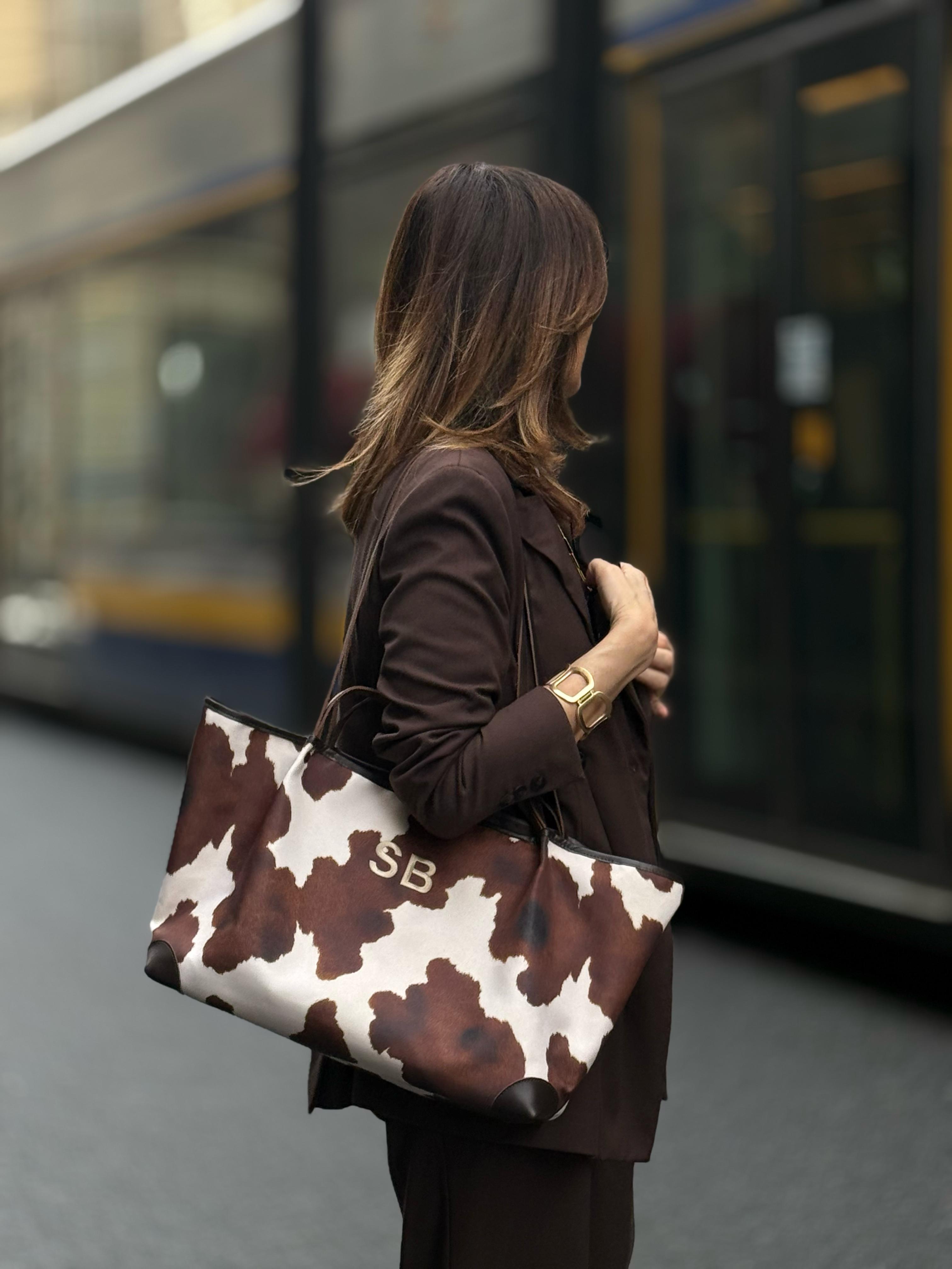 MAXI BAG STAMPA MUCCA