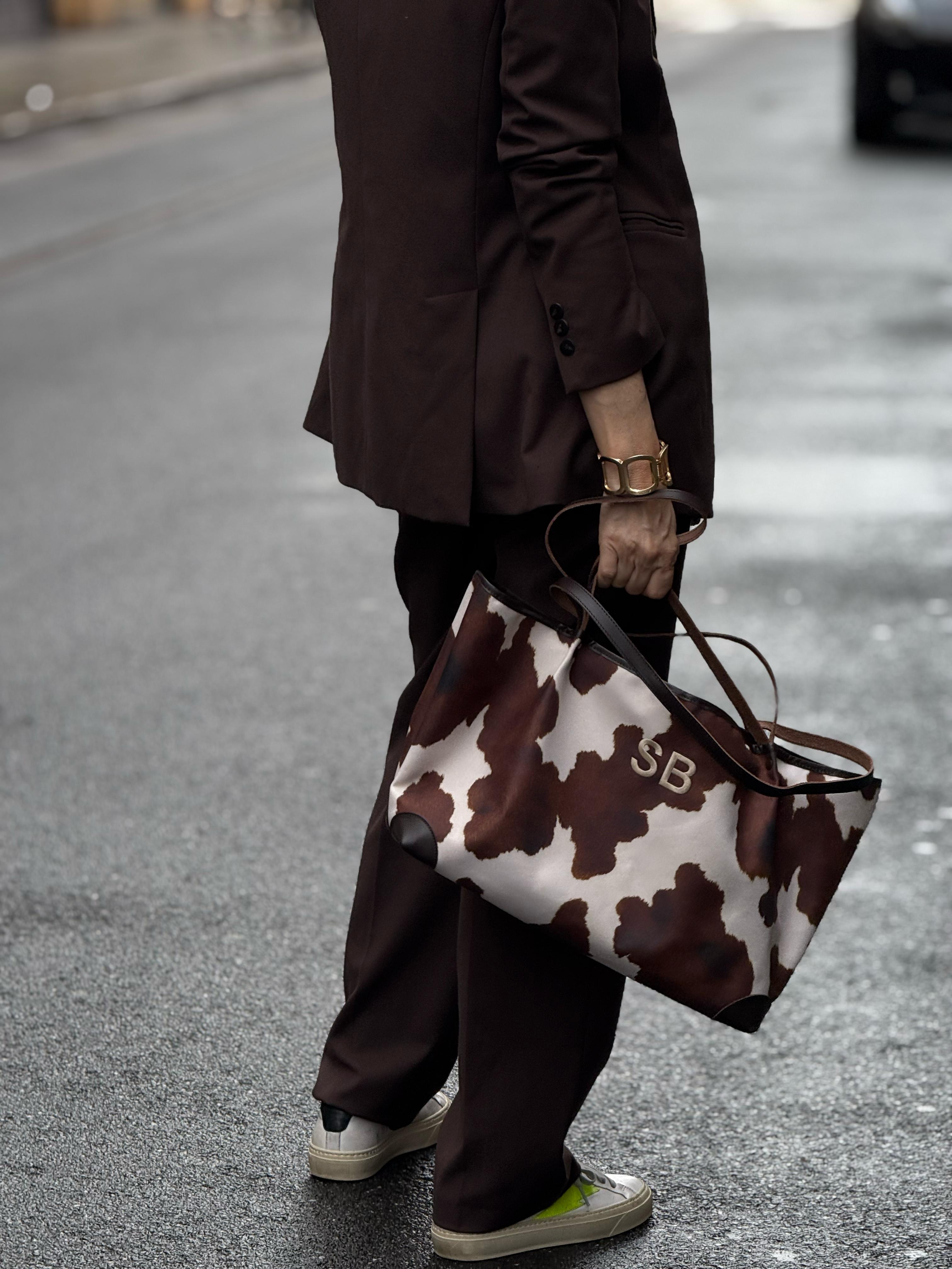 MAXI BAG STAMPA MUCCA