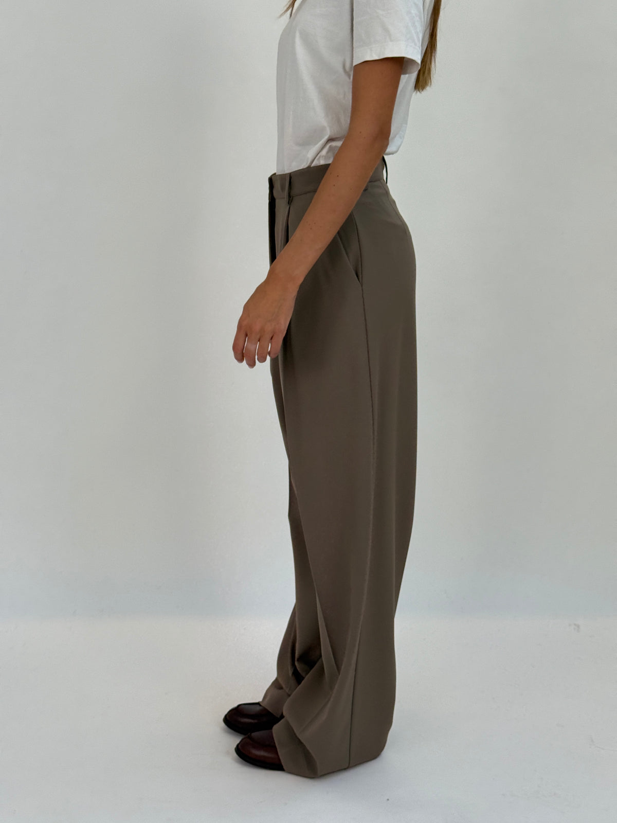 PS02 PANTALONE PINCES - 25 FANGO #Colore_25 FANGO