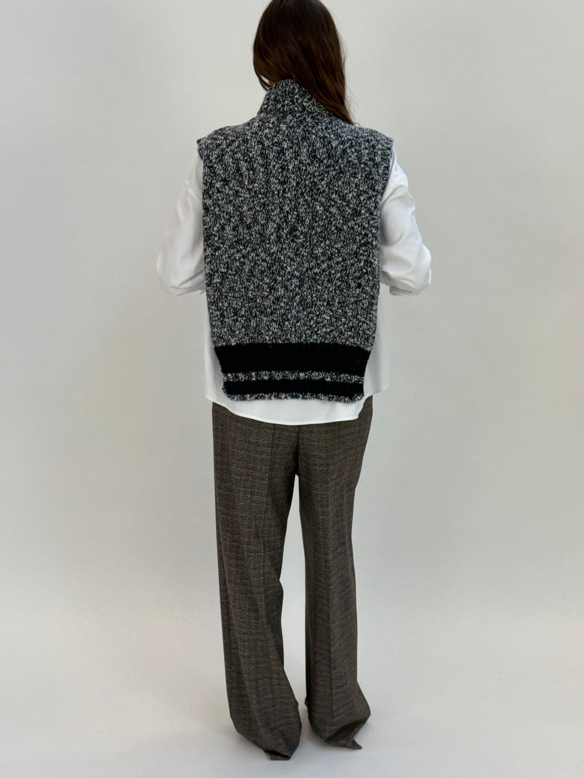 DAV03 Gilet melange - 16 BLU-BLU