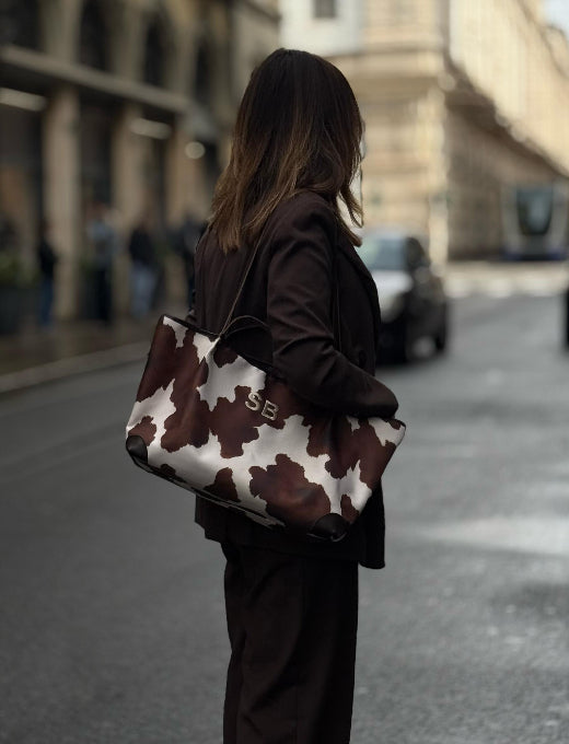 MAXI BAG STAMPA MUCCA